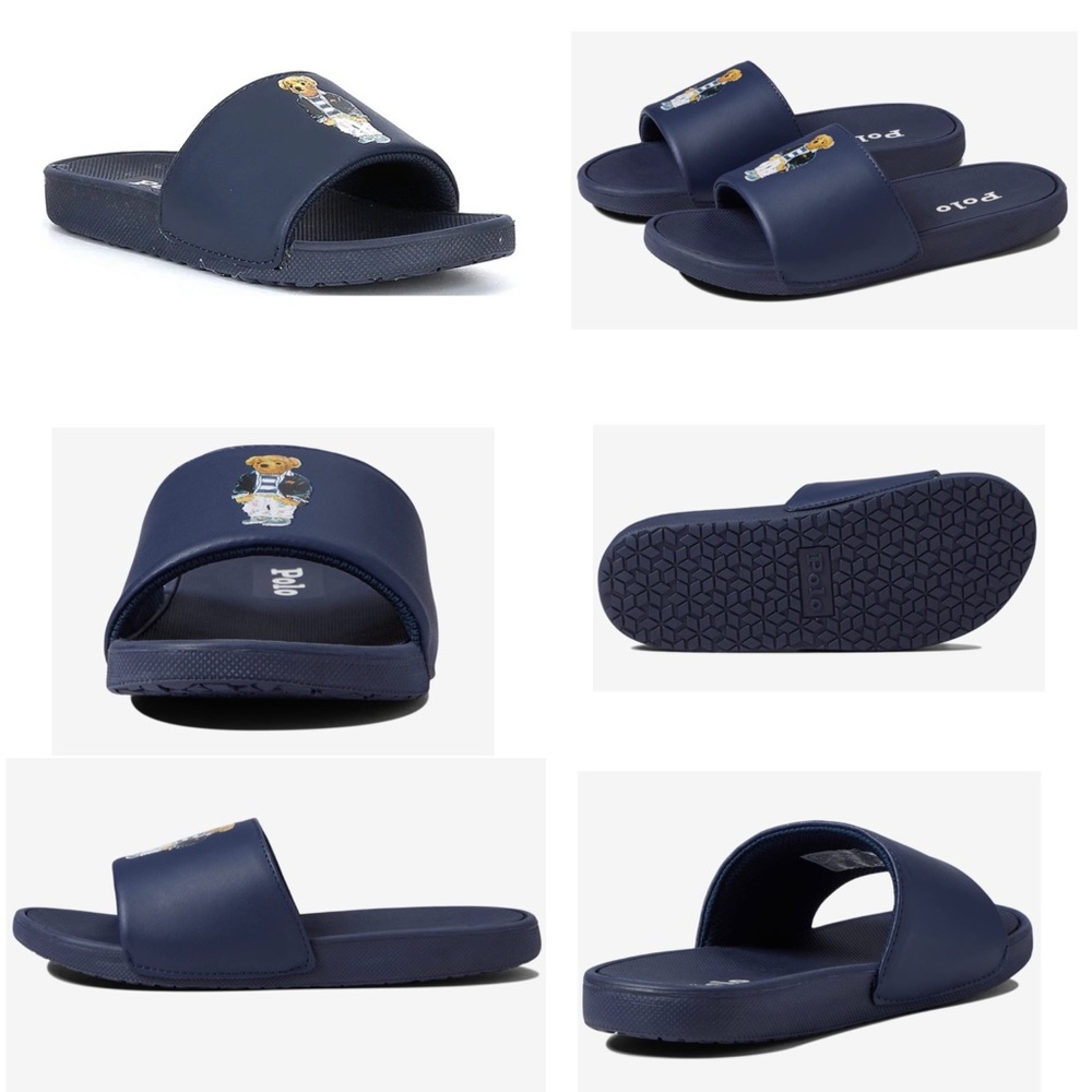 Polo Ralph Lauren boys Cayson bear slides